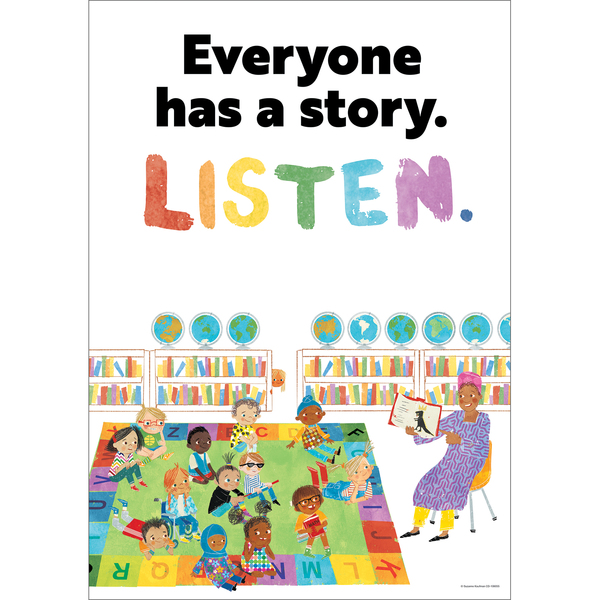 Carson Dellosa All Are Welcome Everyone Has a Story. Listen. Poster 106055